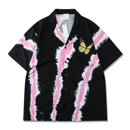 "Lights Out" Unisex Men Women Streetwear Button Shirt - Street King Apparel