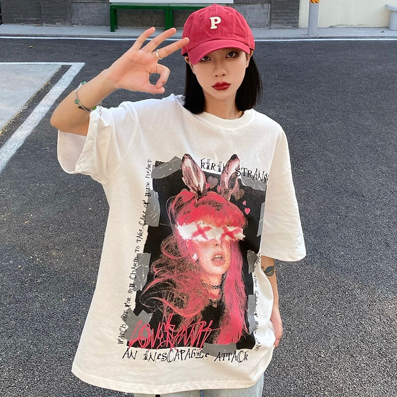 Street King Apparel "Crossed Eyes" Unisex Men Women Streetwear Graphic T-Shirt - Street King Apparel
