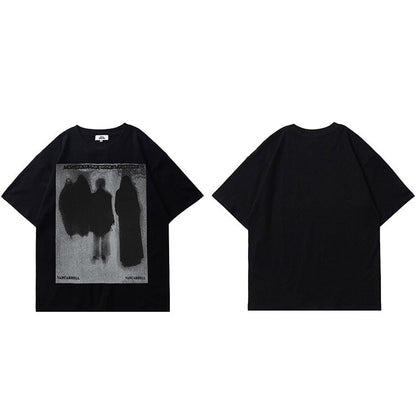 "Dark Ghost" Unisex Men Women Streetwear Graphic T-Shirt - Street King Apparel