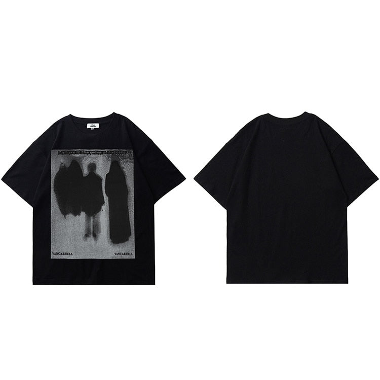 "Dark Ghost" Unisex Men Women Streetwear Graphic T-Shirt - Street King Apparel