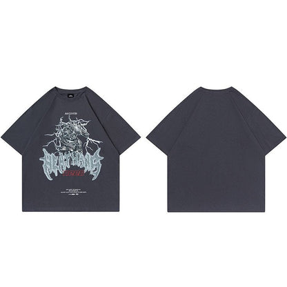 "Grey Dragon" Unisex Men Women Streetwear Graphic T-Shirt - Street King Apparel