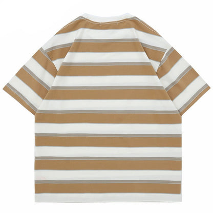 "Stripes" Unisex Men Women Streetwear Graphic T-Shirt - Street King Apparel