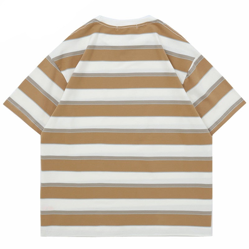 "Stripes" Unisex Men Women Streetwear Graphic T-Shirt - Street King Apparel