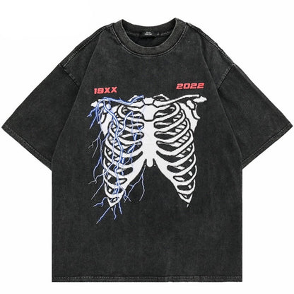 Street King Apparel "Broken Bones" Unisex Men Women Streetwear Graphic T-Shirt - Street King Apparel