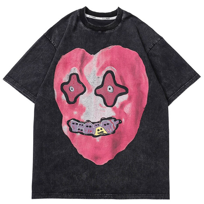 "Pink Smile" Unisex Men Women Streetwear Graphic T-Shirt - Street King Apparel