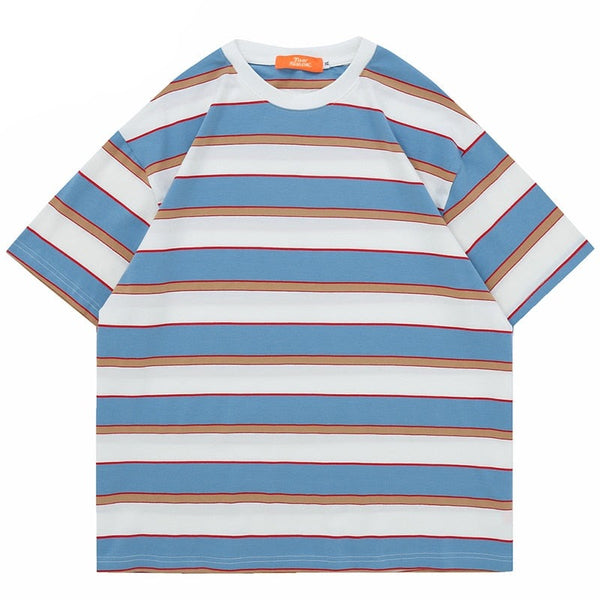 "Stripes" Unisex Men Women Streetwear Graphic T-Shirt - Street King Apparel