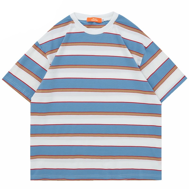 "Stripes" Unisex Men Women Streetwear Graphic T-Shirt - Street King Apparel