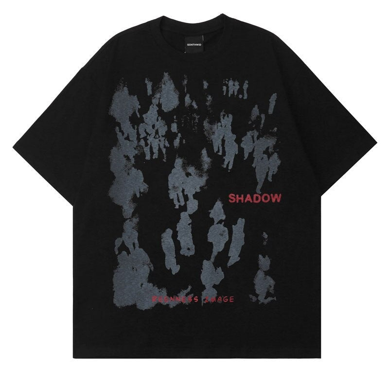 "Shadow Effect" Unisex Men Women Streetwear Graphic T-Shirt - Street King Apparel