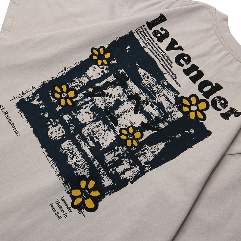 "Yellow Garden" Unisex Men Women Streetwear Graphic T-Shirt - Street King Apparel