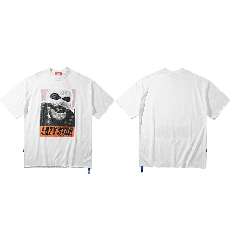 "Lazy Star" Unisex Men Women Streetwear Graphic T-Shirt - Street King Apparel