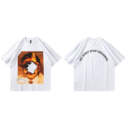 Street King Apparel "Burning Flame" Unisex Men Women Streetwear Graphic T-Shirt - Street King Apparel