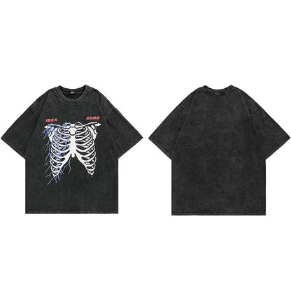 Street King Apparel "Broken Bones" Unisex Men Women Streetwear Graphic T-Shirt - Street King Apparel