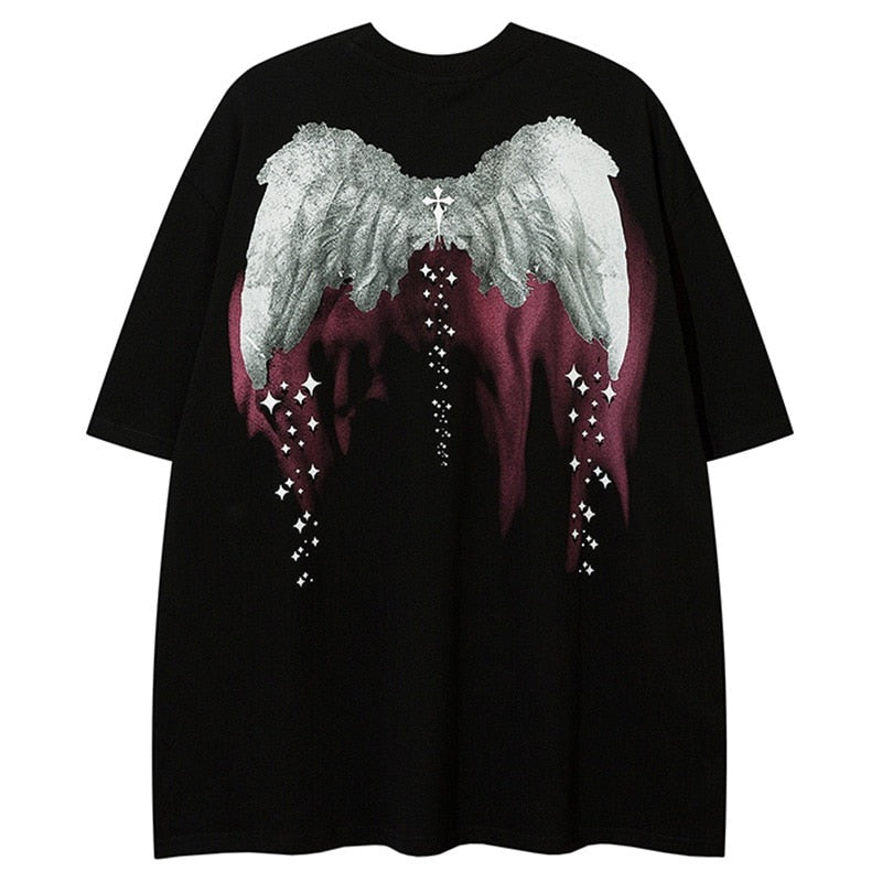 "White Wings" Unisex Men Women Streetwear Graphic T-Shirt - Street King Apparel