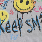 "Keep Smiling" Unisex Men Women Streetwear Graphic T-Shirt - Street King Apparel