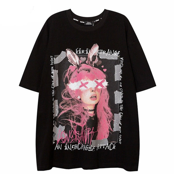 Street King Apparel "Crossed Eyes" Unisex Men Women Streetwear Graphic T-Shirt - Street King Apparel
