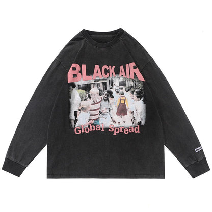 "All Friends" Men Women Unisex Graphic Streetwear Sweatshirt Daulet Apparel