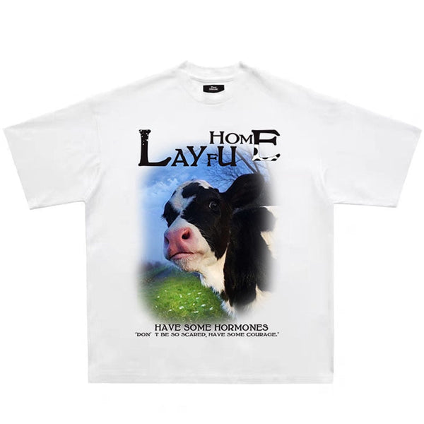 "Lazy Home" Unisex Men Women Streetwear Graphic T-Shirt - Street King Apparel