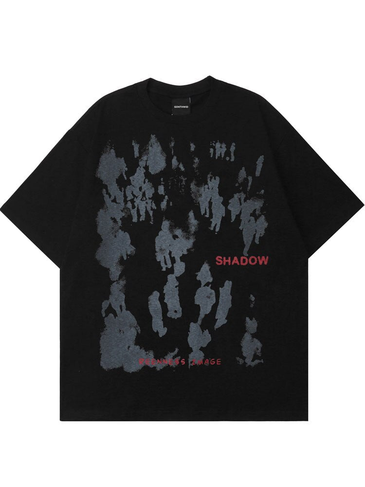 "Shadow Effect" Unisex Men Women Streetwear Graphic T-Shirt - Street King Apparel