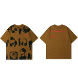 "Faces" Unisex Men Women Streetwear Graphic T-Shirt - Street King Apparel