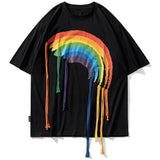 "Rainbow Falling" Unisex Men Women Streetwear Graphic T-Shirt - Street King Apparel