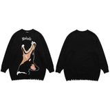 Street King Apparel "Bite Down" Unisex Men Women Streetwear Graphic Sweater - Street King Apparel