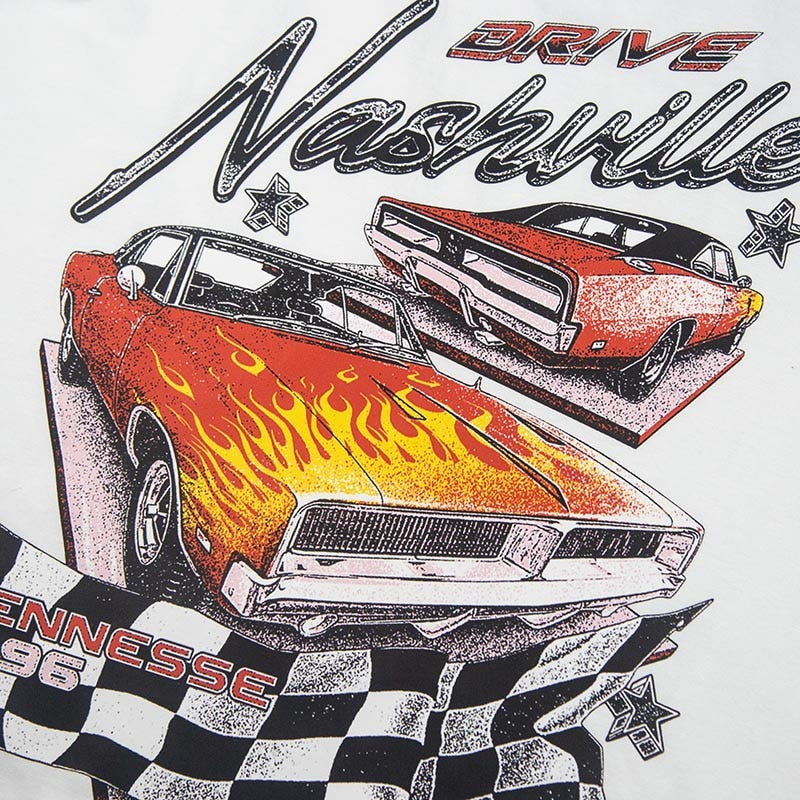 "Race Track" Unisex Men Women Streetwear Graphic T-Shirt - Street King Apparel