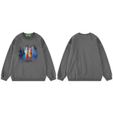 "Foggy Rainbow" Unisex Men Women Streetwear Graphic Sweatshirt - Street King Apparel