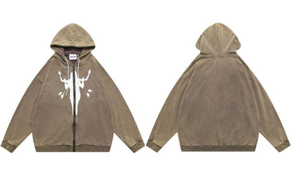 "Angel Hands" Unisex Men Women Streetwear Graphic Hoodie Daulet Apparel