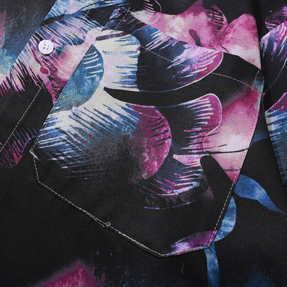 "Purple Night" Graphic Men Women Graphic Streetwear Shirt - Street King Apparel