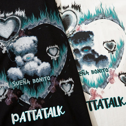 Street King Apparel "Burned Heart" Unisex Men Women Streetwear Graphic T-Shirt - Street King Apparel