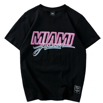 "Miami" Unisex Men Women Streetwear Graphic T-Shirt - Street King Apparel