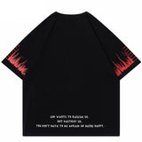 "Fire Flame" Unisex Men Women Streetwear Graphic T-Shirt - Street King Apparel