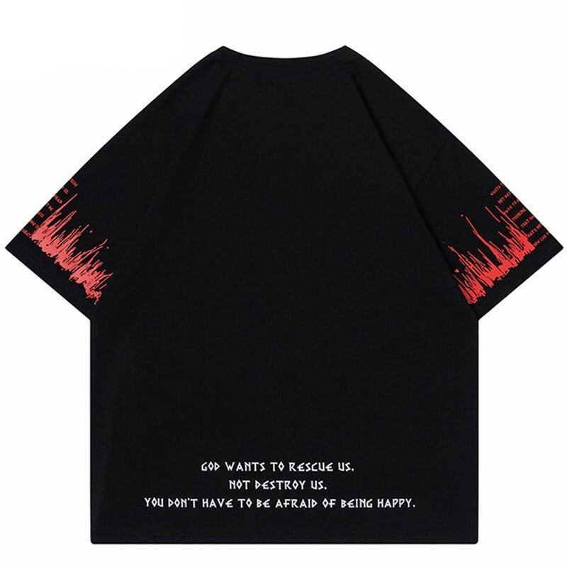 "Fire Flame" Unisex Men Women Streetwear Graphic T-Shirt - Street King Apparel