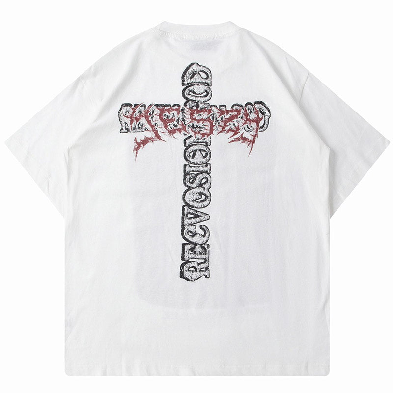 "God Bless" Unisex Men Women Streetwear Graphic T-Shirt - Street King Apparel