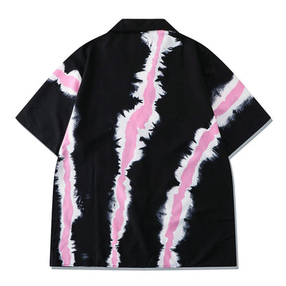 "Lights Out" Unisex Men Women Streetwear Button Shirt - Street King Apparel