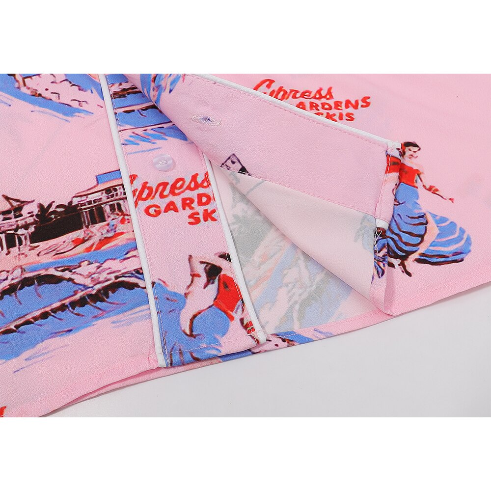 "Surfs" Unisex Men Women Streetwear Graphic Button Up Shirt - Street King Apparel