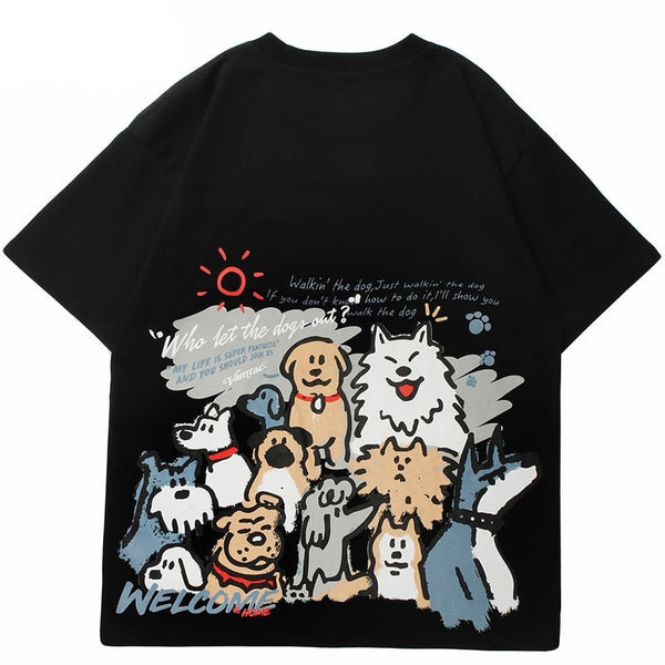 Street King Apparel "Cartoon Wolfe" Unisex Men Women Streetwear Graphic T-Shirt - Street King Apparel