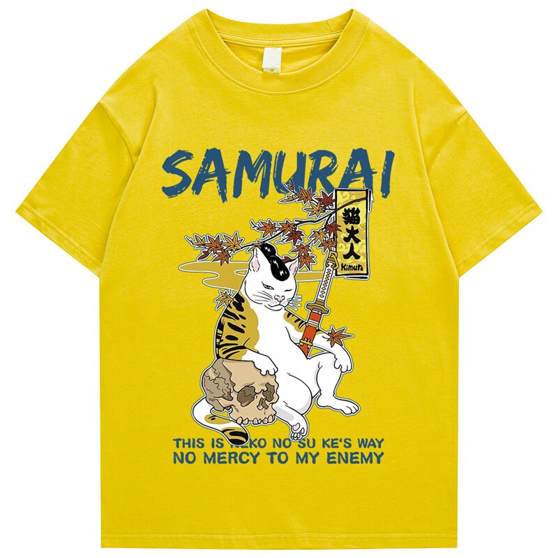 "Samurai" Men Women Streetwear Unisex Graphic T-Shirt - Street King Apparel