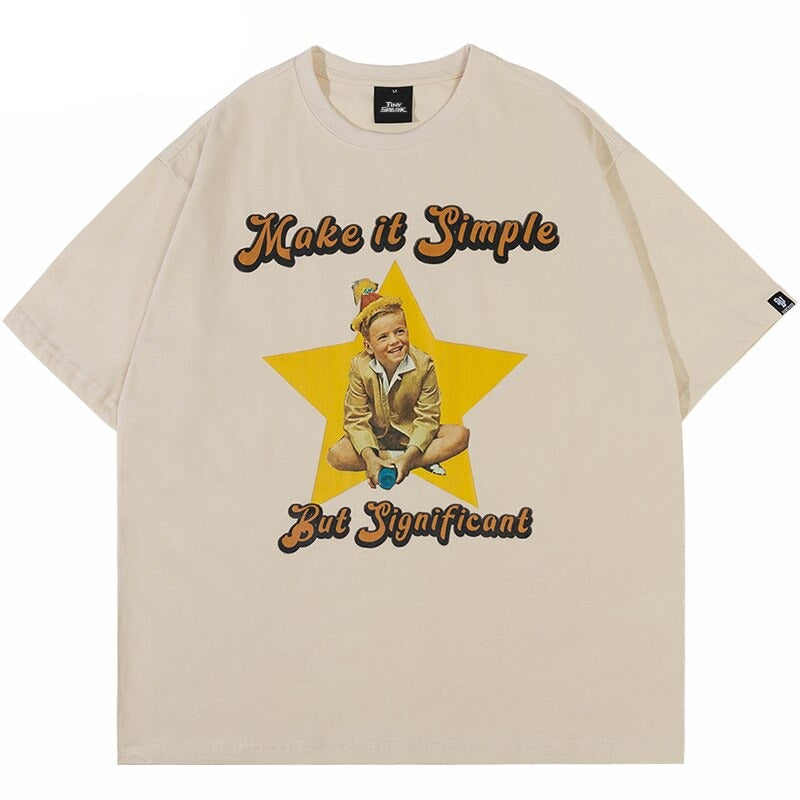 "Keep It Simple" Unisex Men Women Streetwear Graphic T-Shirt - Street King Apparel