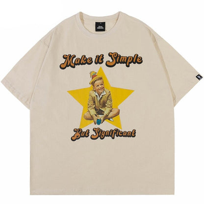 "Keep It Simple" Unisex Men Women Streetwear Graphic T-Shirt - Street King Apparel