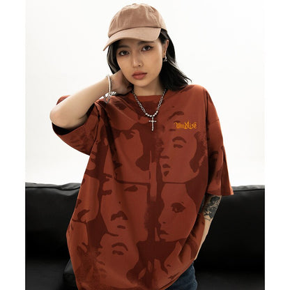 "Red Face" Unisex Men Women Streetwear Graphic T-Shirt - Street King Apparel