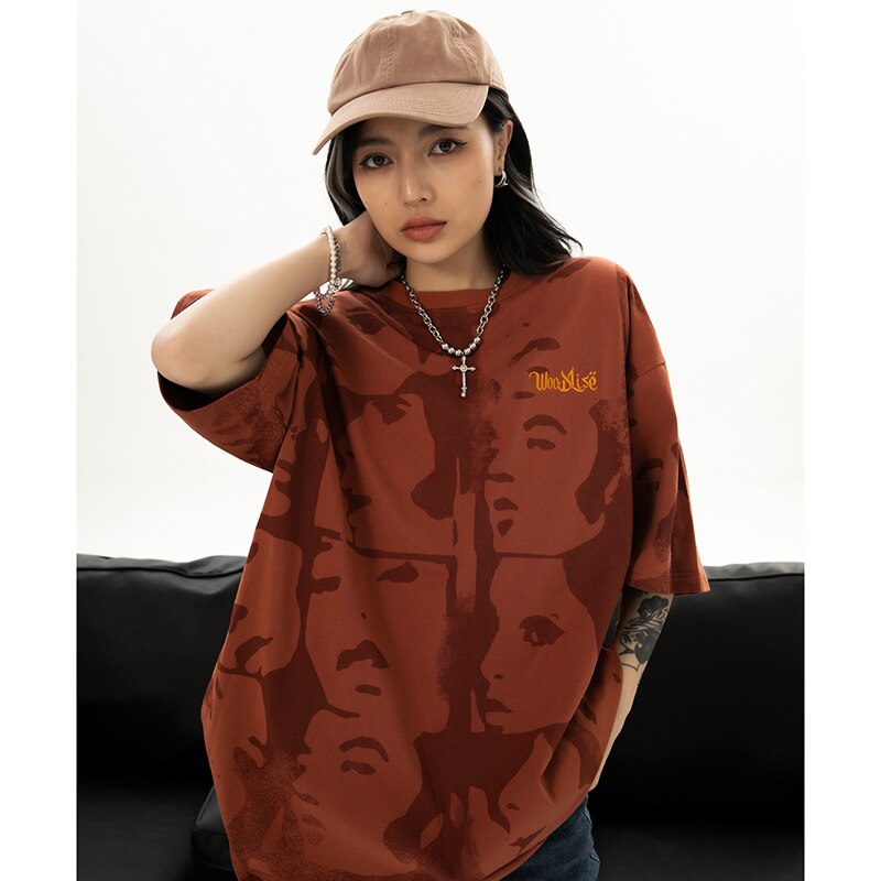 "Red Face" Unisex Men Women Streetwear Graphic T-Shirt - Street King Apparel