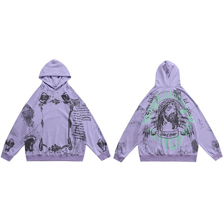 "All My Passion" Unisex Men Women Streetwear Graphic Hoodie Daulet Apparel