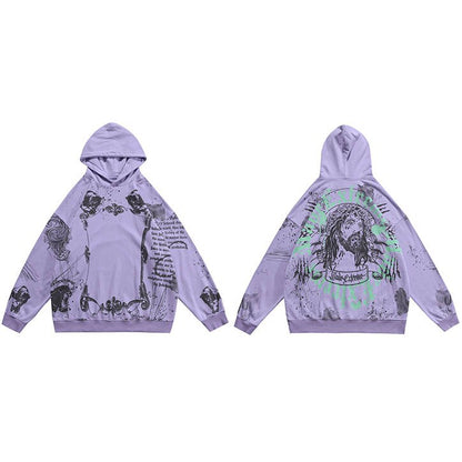 "All My Passion" Unisex Men Women Streetwear Graphic Hoodie Daulet Apparel