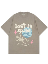 "Lost In Space" Unisex Men Women Streetwear Graphic T-Shirt - Street King Apparel