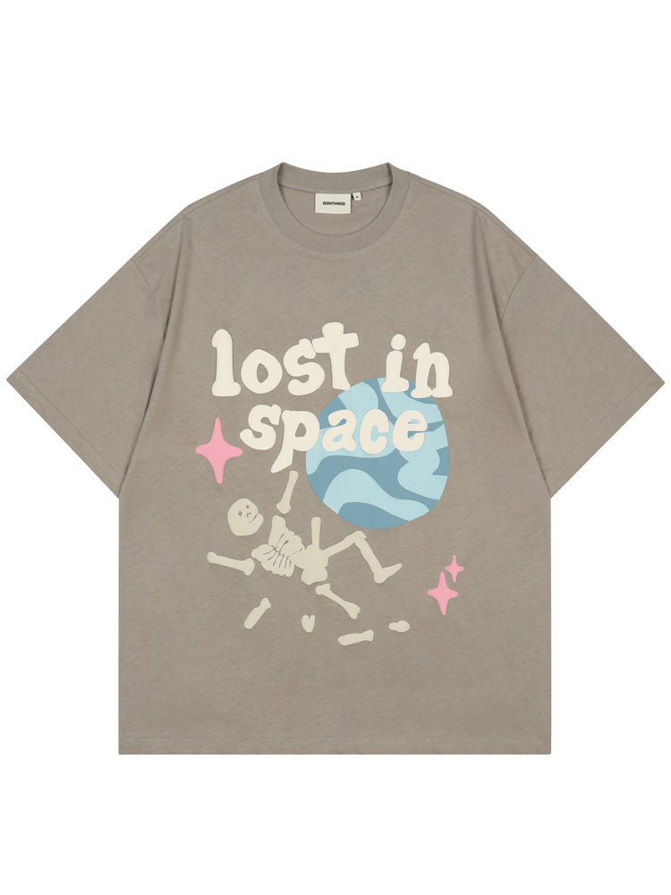 "Lost In Space" Unisex Men Women Streetwear Graphic T-Shirt - Street King Apparel