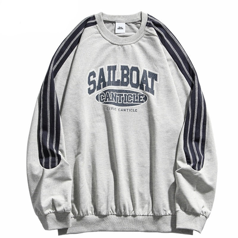 "On The Sail Boat" Unisex Men Women Streetwear Graphic Sweatshirt - Street King Apparel