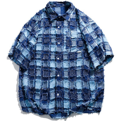 "Retro Blue" Unisex Men Women Streetwear Graphic Shirt - Street King Apparel