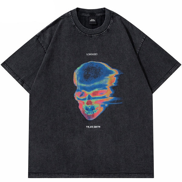 Street King Apparel "Blue Skull" Unisex Men Women Streetwear Graphic T-Shirt - Street King Apparel