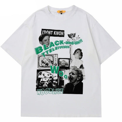 "Television" Unisex Men Women Streetwear Graphic T-Shirt - Street King Apparel